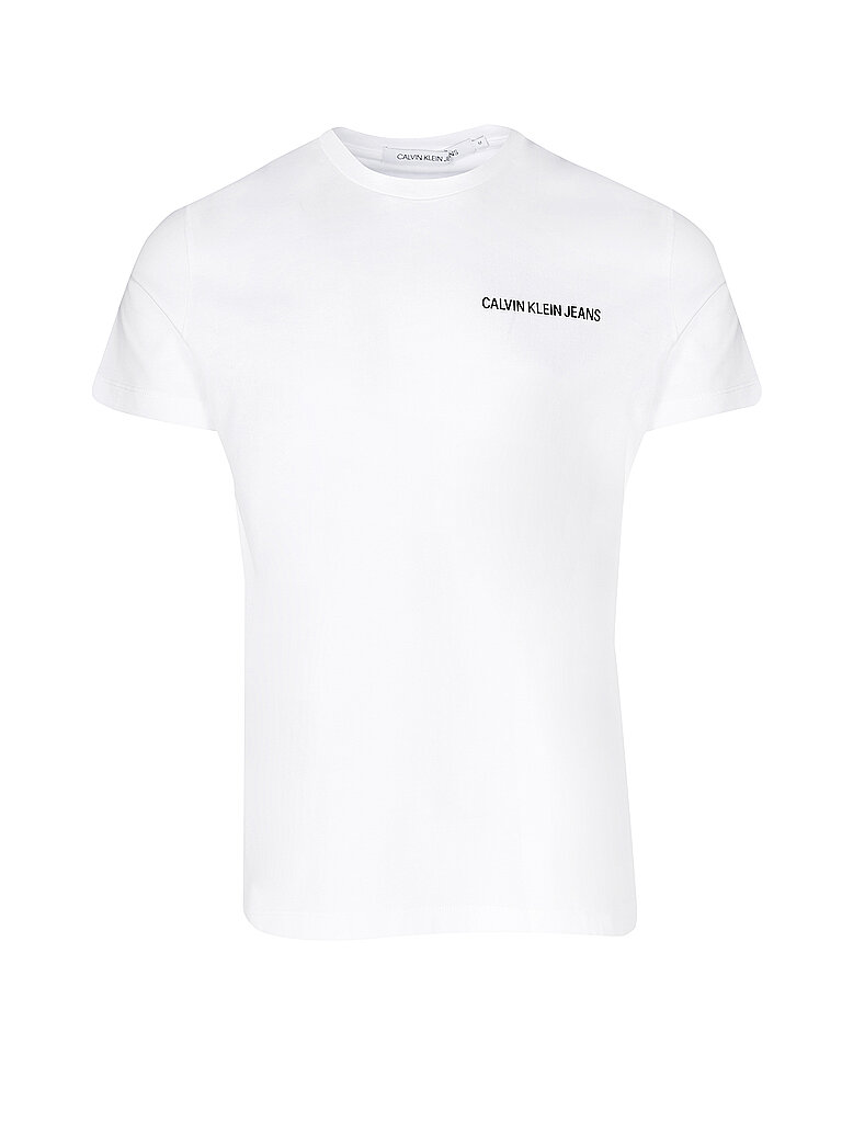 CALVIN KLEIN JEANS T-Shirt weiß | XXL